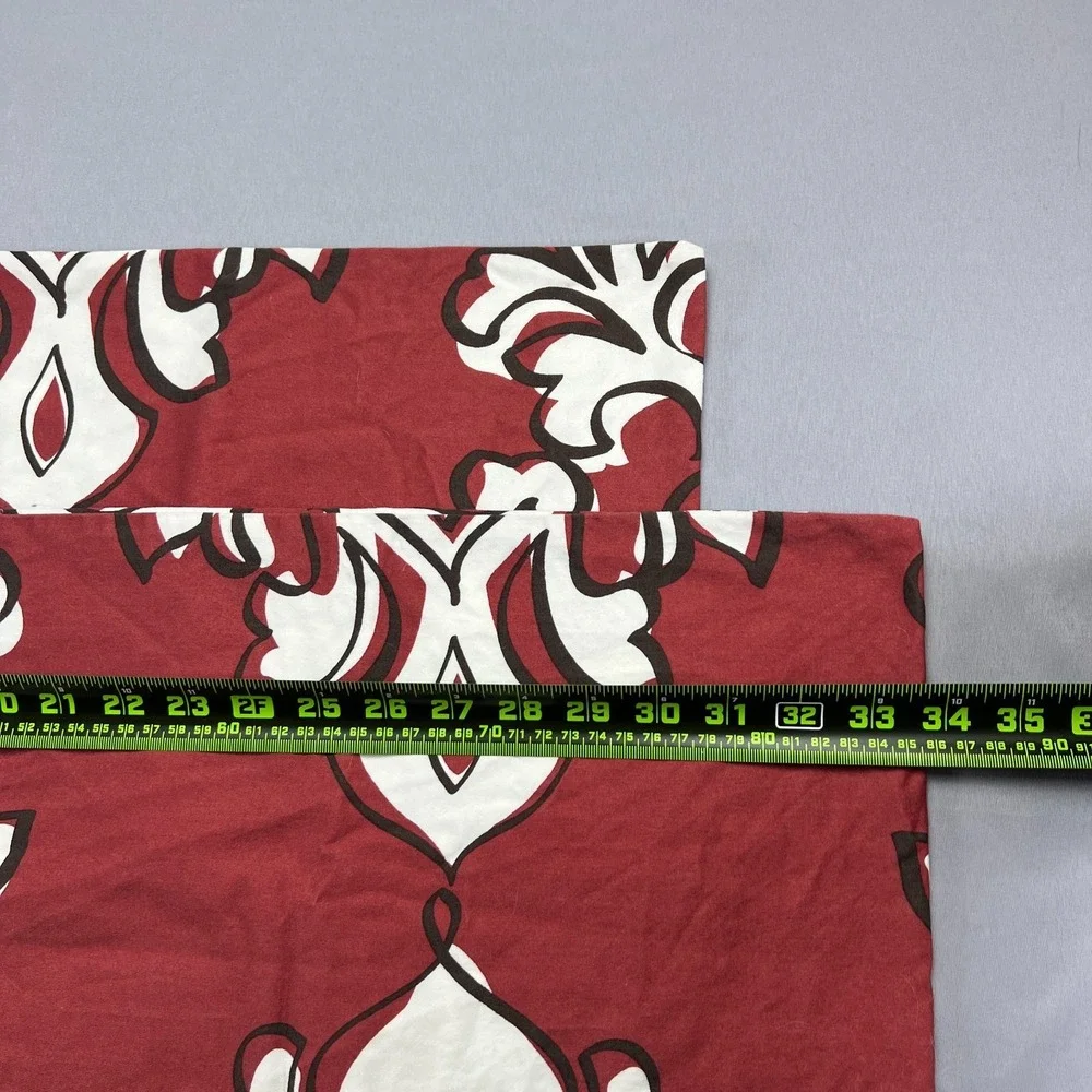 Set Of 2 Charter Club King Pillow Shams Multicolor Damask Print Bedding Decor